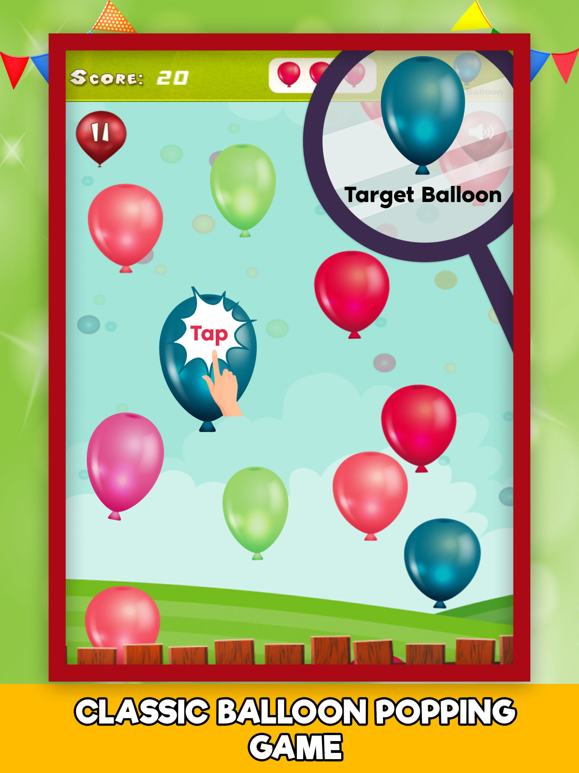 تطبيق Baby Balloon Pop للأطفال