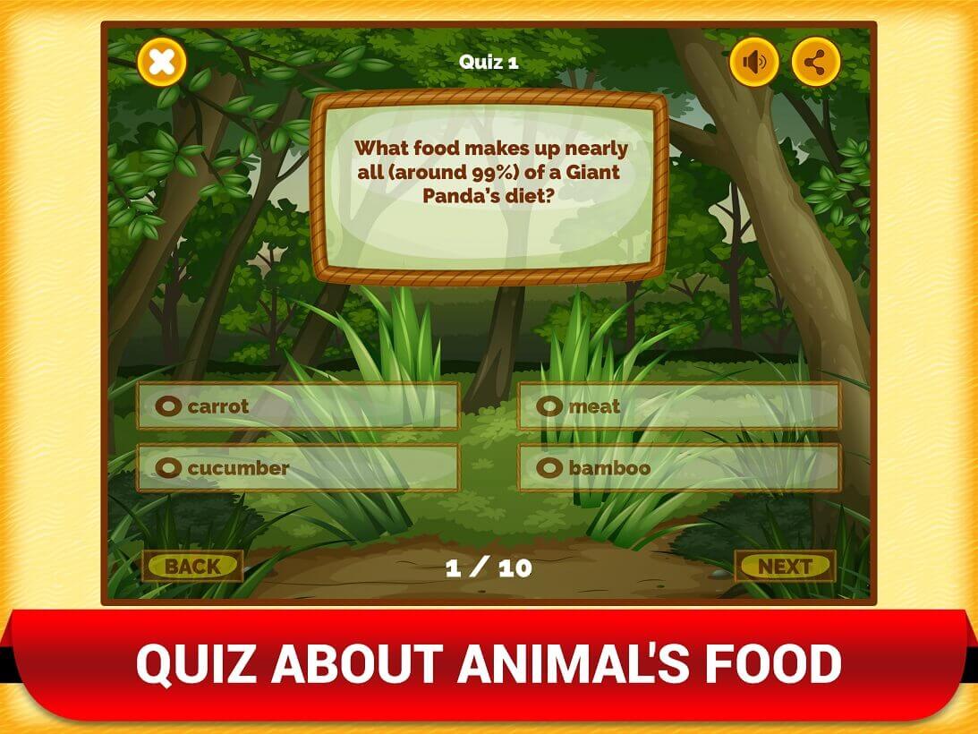 Animal Trivia quiz game