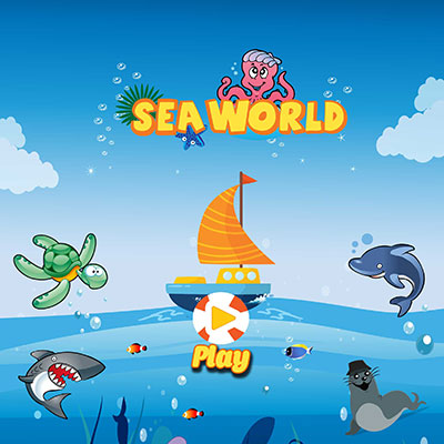 Visit to the Sea World game for kids