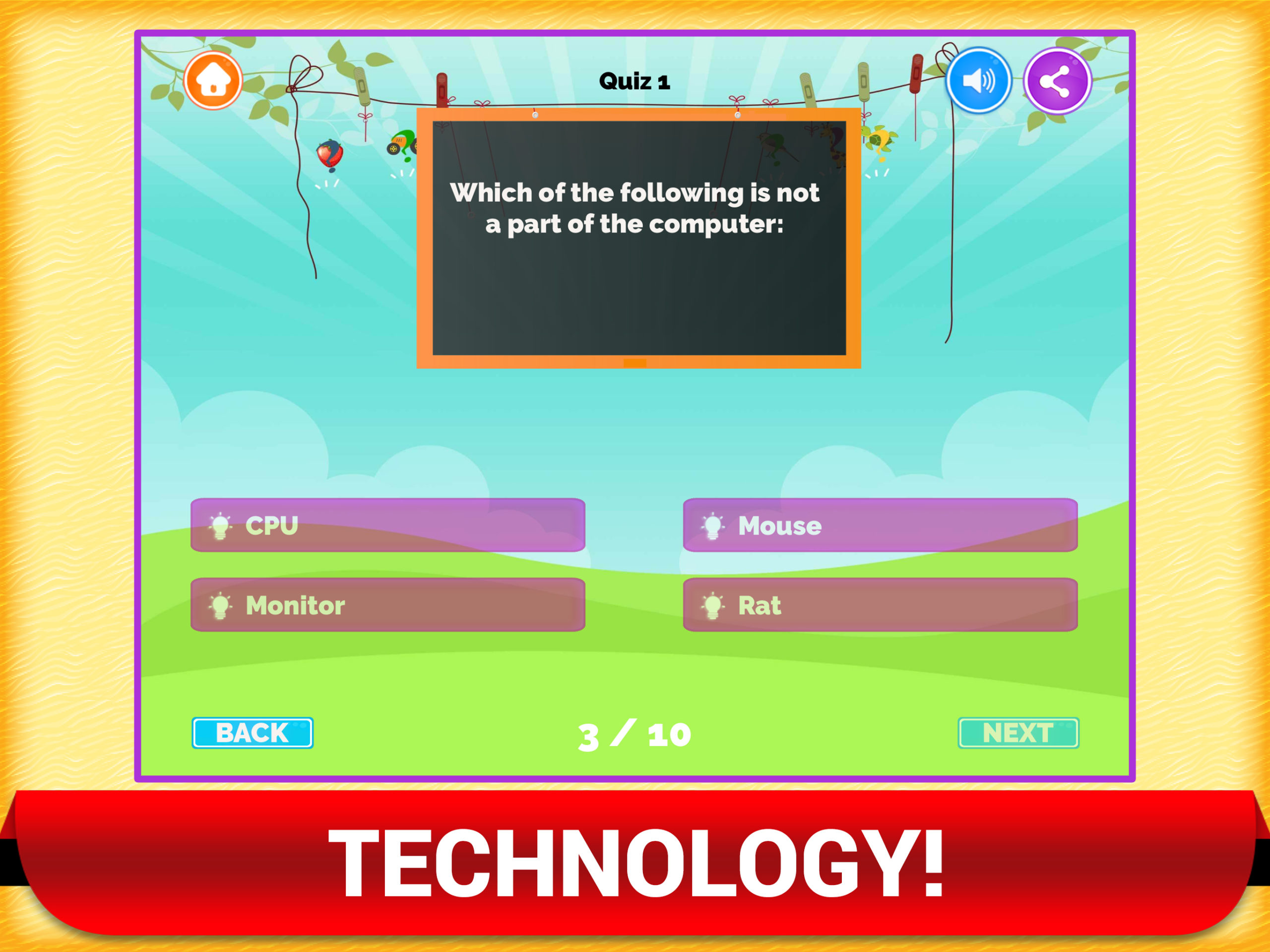 Kinder-Quiz-App iPad