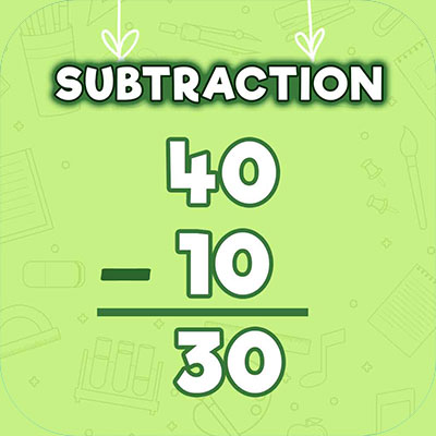 subtraction for kindergarten