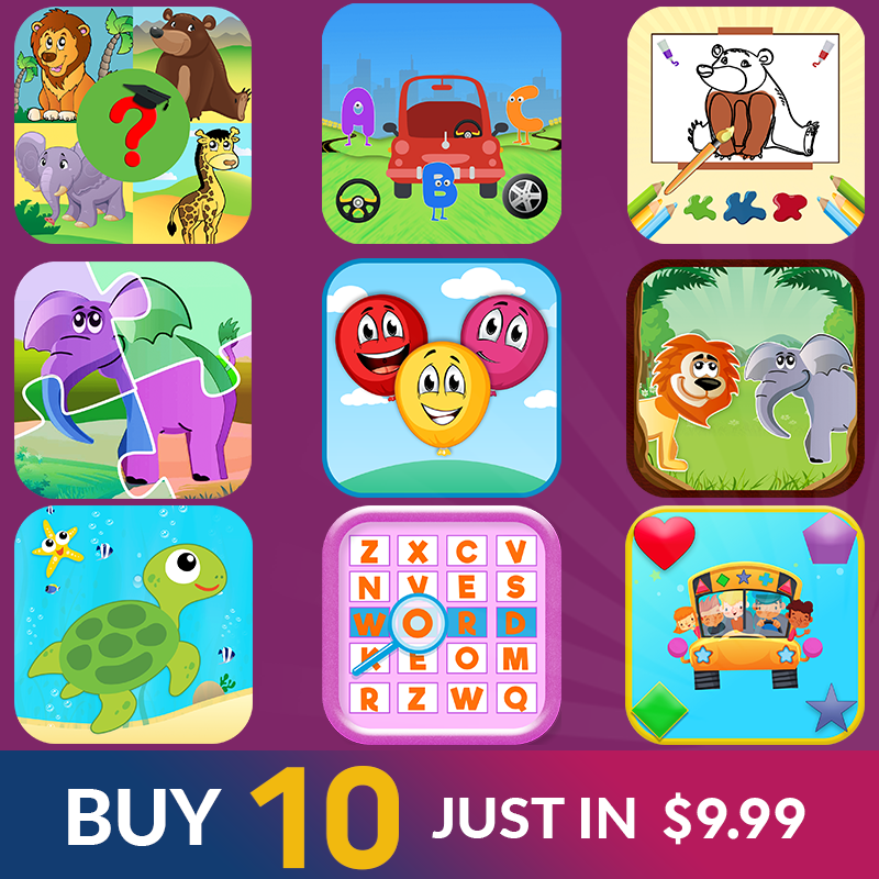 Educational Apps Bundle for 1 and 2 Years Old Kids