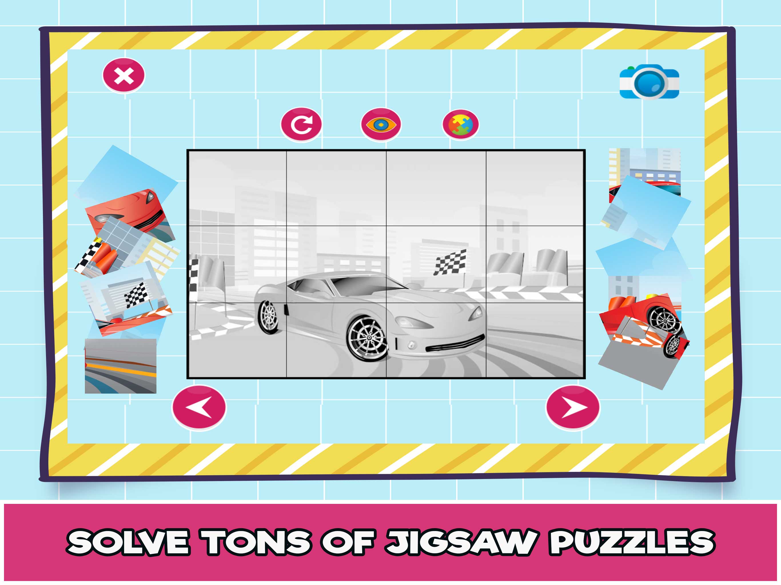 Car Puzzle Free Games online for kids in Nursery by Armani Dyzla