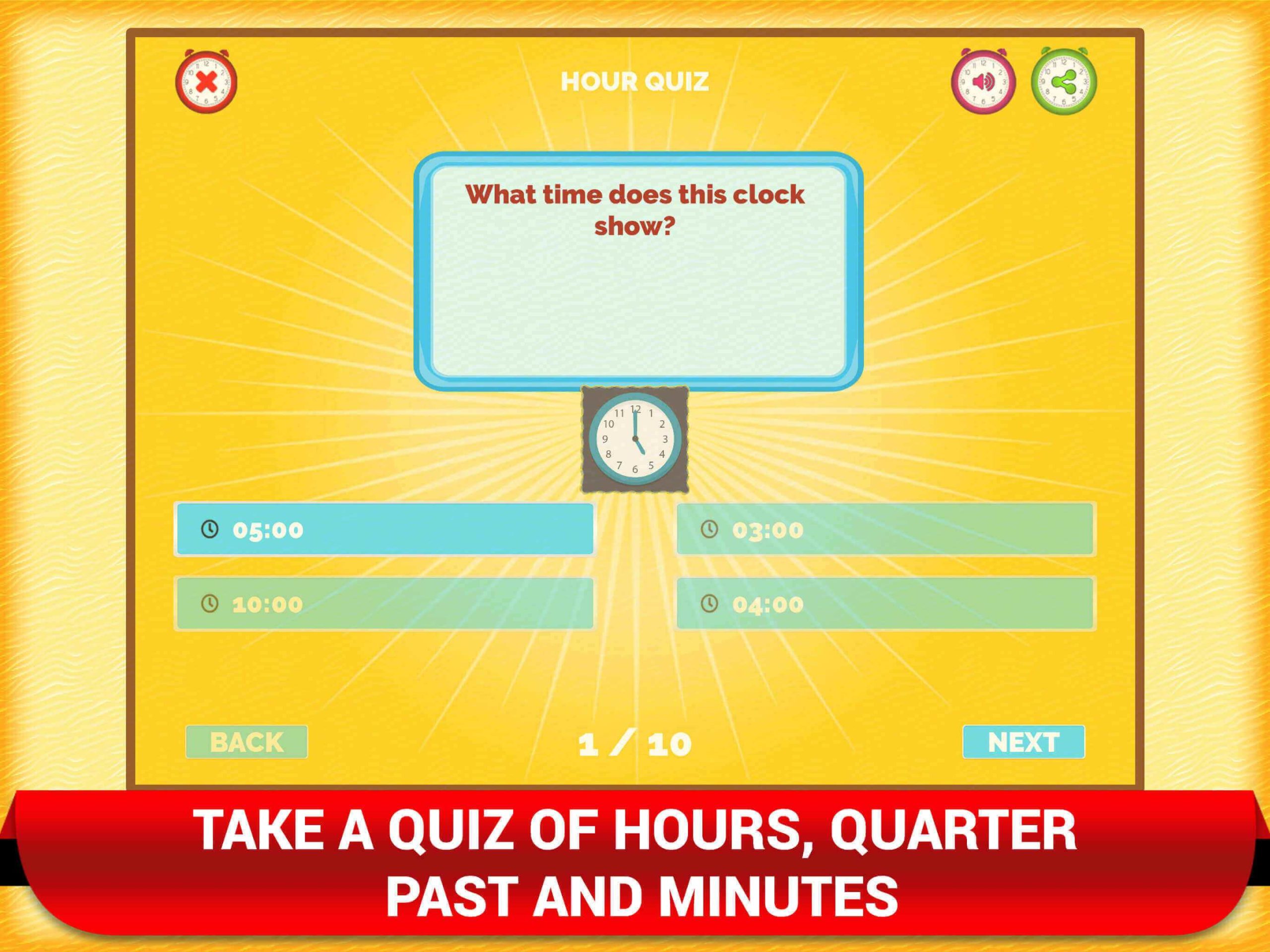 talking clock app for kids