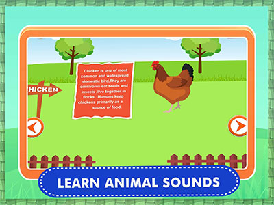 学习农场动物声音应用程序
