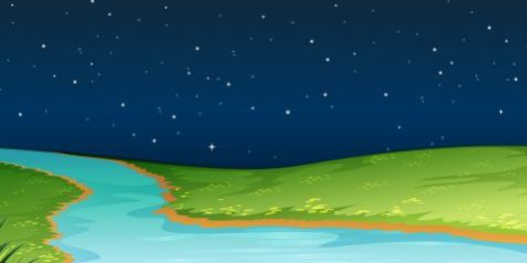 Nature scene landscape template