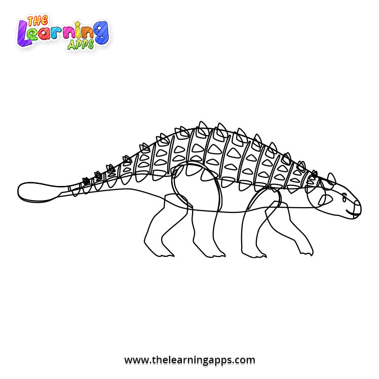 Ankylosaurus-Coloring-Worksheet