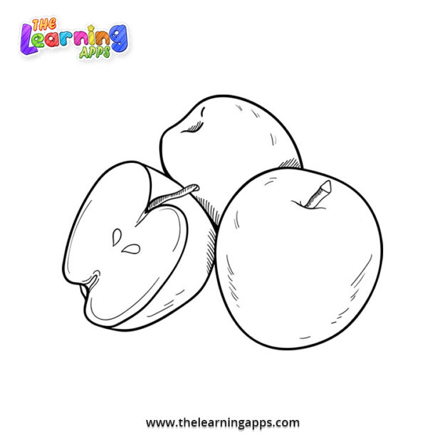Apple-Coloring-Worksheet