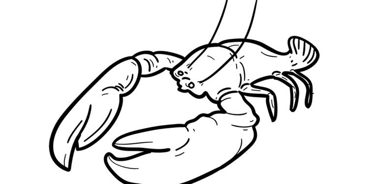 Lobster Coloring Worksheet