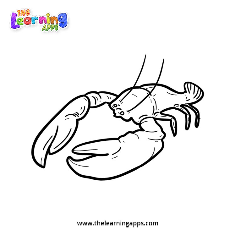 Lobster Coloring Worksheet