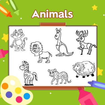 animals coloring pages for kids