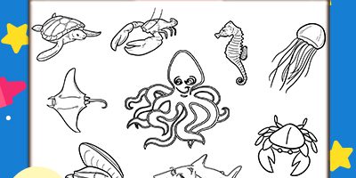 Download Printable Sea Animals Coloring Pages For Kids