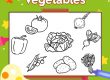 vegetables coloring page