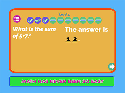 Aplicación de matemáticas mentales para niños