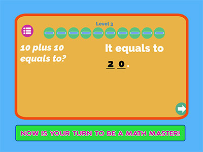 Aplicación de matemáticas mentales para niños