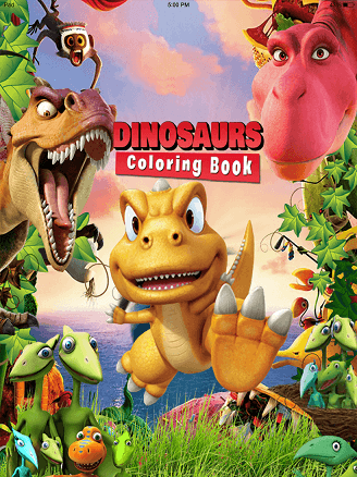 dinosauriefärgning 1