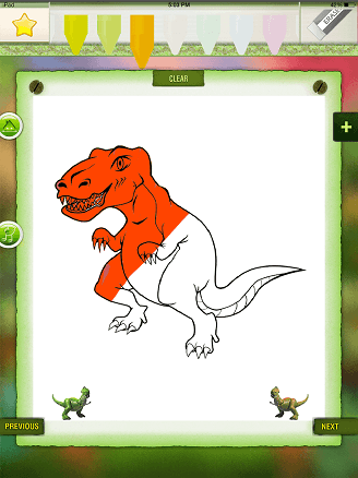 colorear dinosauros 3