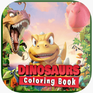 dinosaur coloring icon