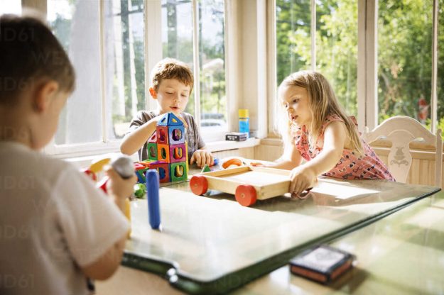 Siblings Work Together