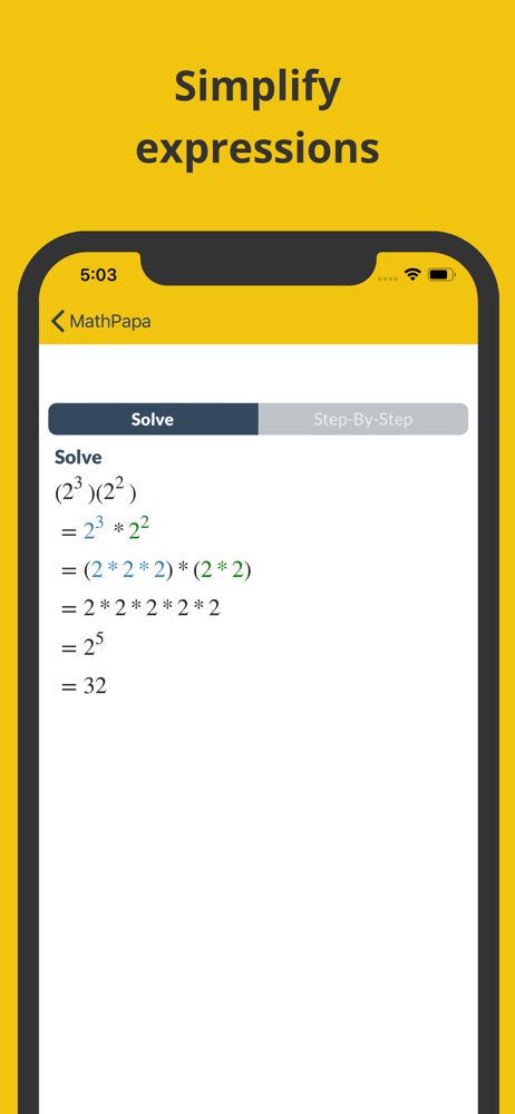 Application MathPapa