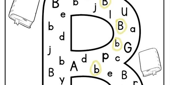 Free Letter B Worksheets for Preschoolers and Kindergarten