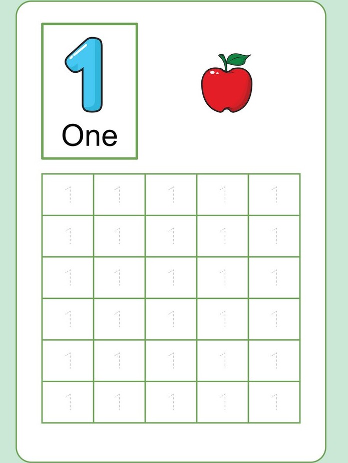 Free Number Tracing Worksheets for Kids and Preschoolers