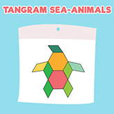 මුහුදු සතුන් tangram
