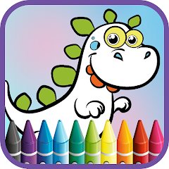 恐龙着色应用程序图标