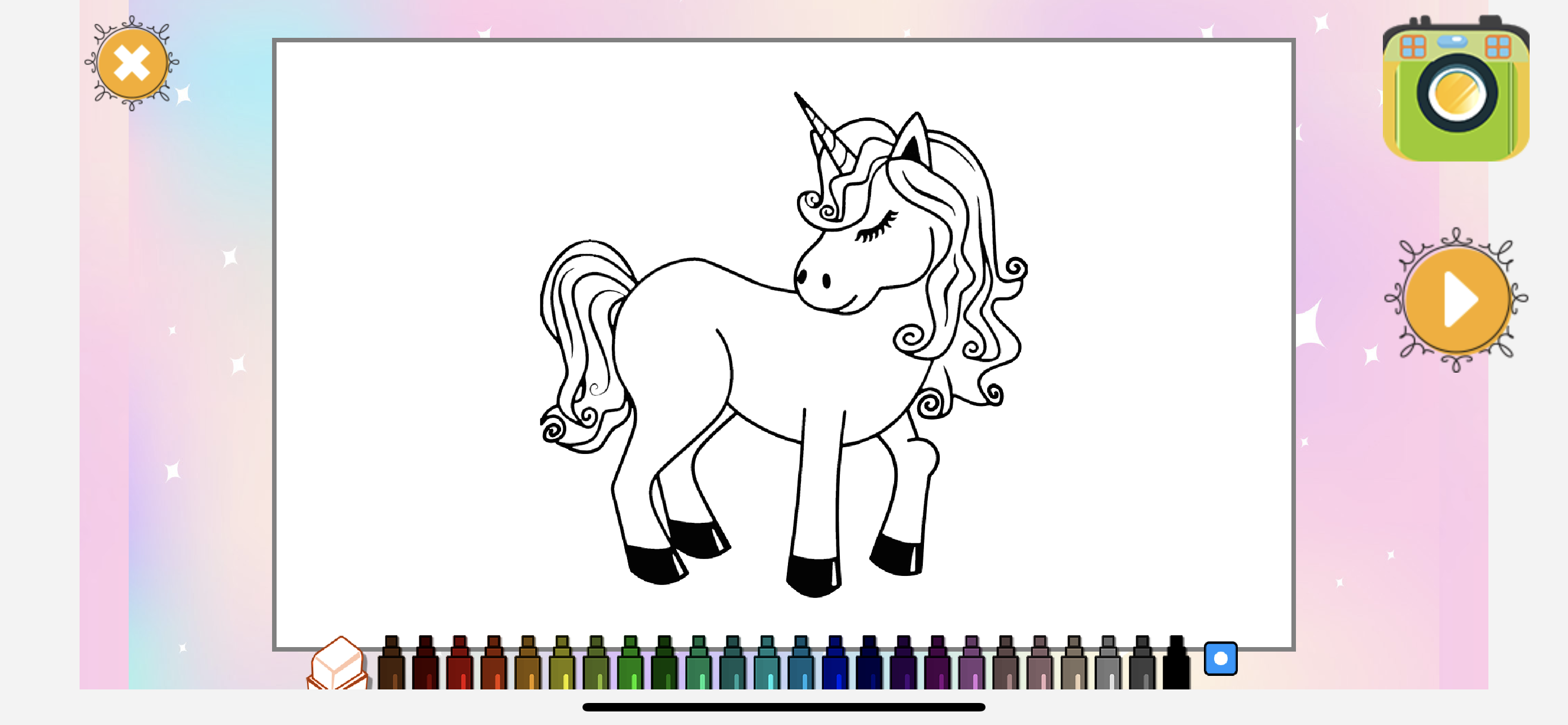 Free Unicorn Coloring App for kids   Unicorn App Pages