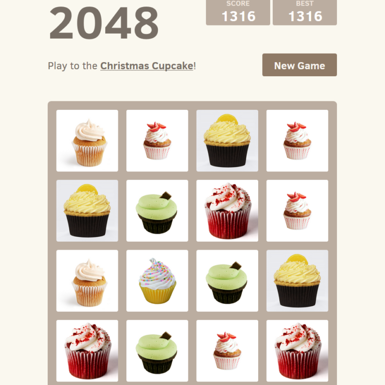 2048 cupcakes