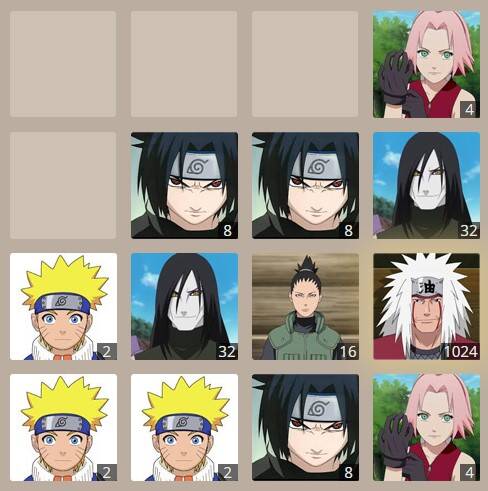 2048 naruto game