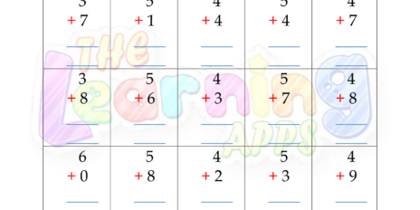 Addition Worksheet 02