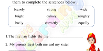 Adverb Worksheet 02 Adverb Worksheet 02