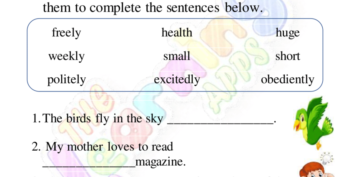 Adverb Worksheet 03