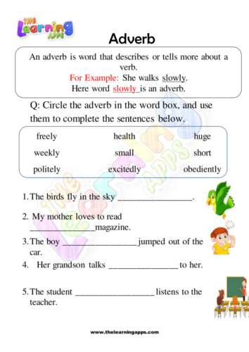 Adverb Worksheet 03