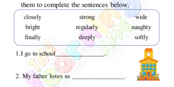 Adverb Worksheet 04