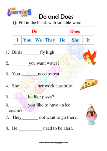 Do and Does Worksheet 05