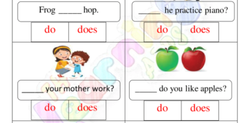 Do and Does Worksheet 08