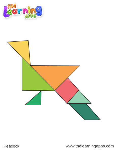 tangram-peacock-shape