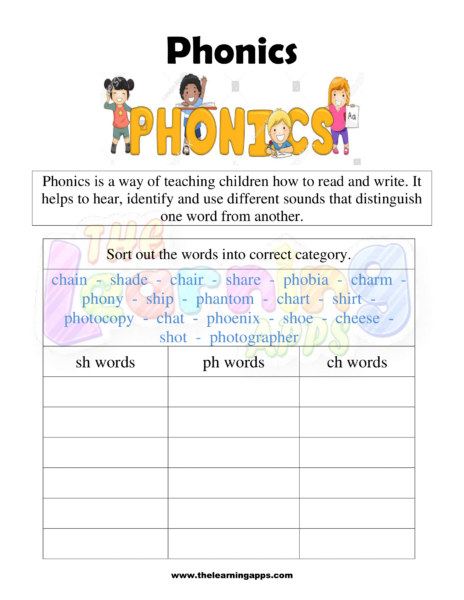 Phonics Worksheet 06