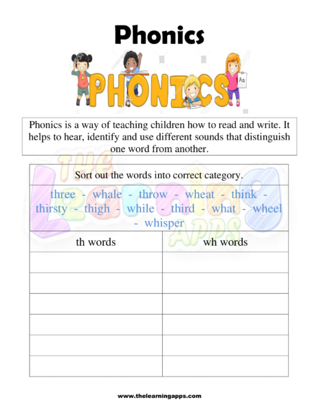 Phonics Worksheet 07