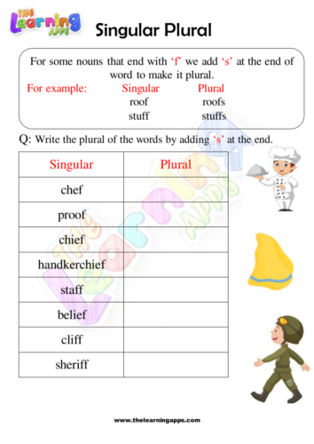 Plurals Worksheets 05