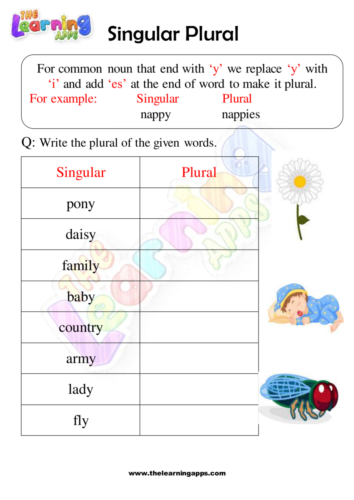 Plurals Worksheets 09