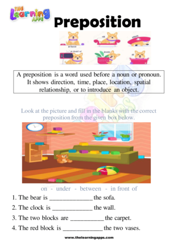 Preposition Worksheet 05
