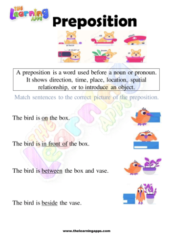 Preposition Worksheet 06