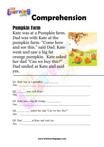 IPumpkin Farm Comprehension