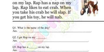 Comprensió Rap-La meva mascota Comprensió Rap-La meva mascota