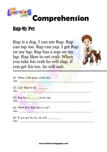 Rap-My Pet Comprehension