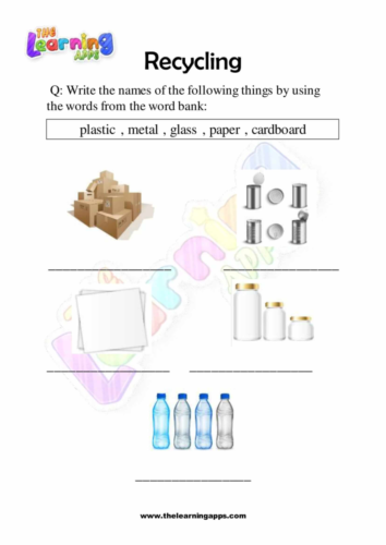Recycle Worksheet 10