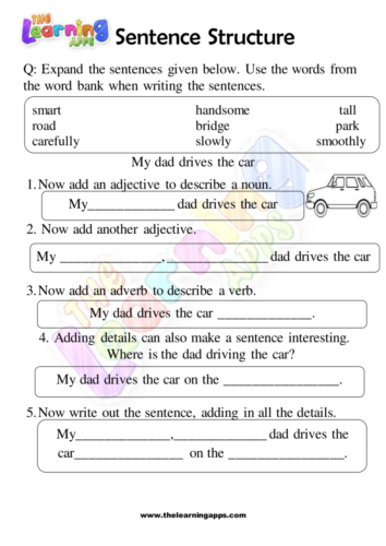 Sentence Structure Worksheet 05